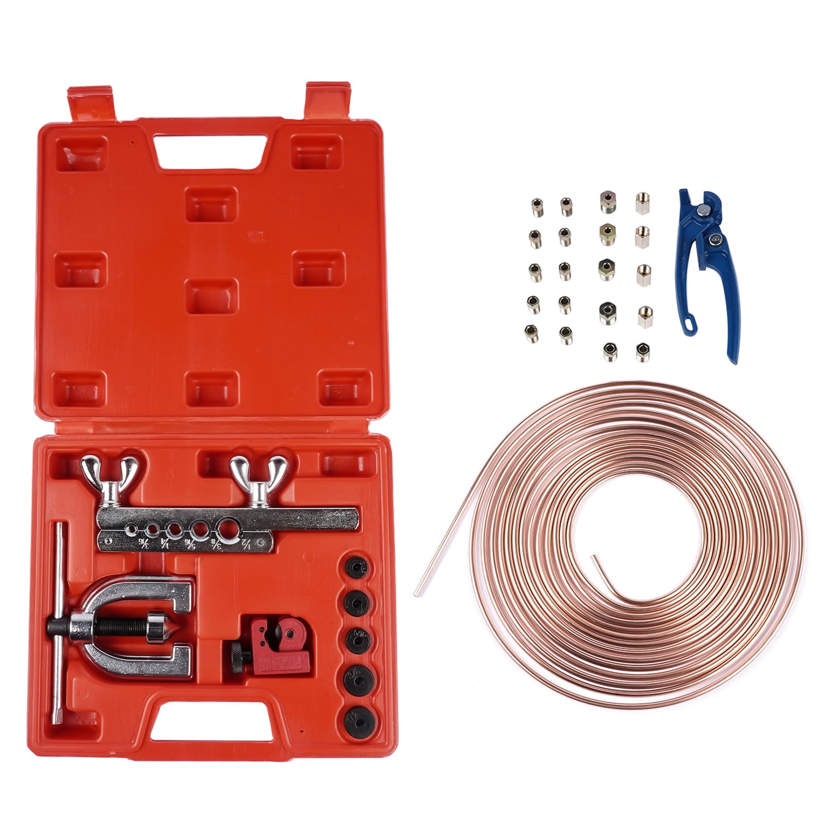 Tubo del Freno Set di Attrezzi per Espansione Tubazioni Freno 7,62 m Ø 4,75 mm 16+4 Connettori