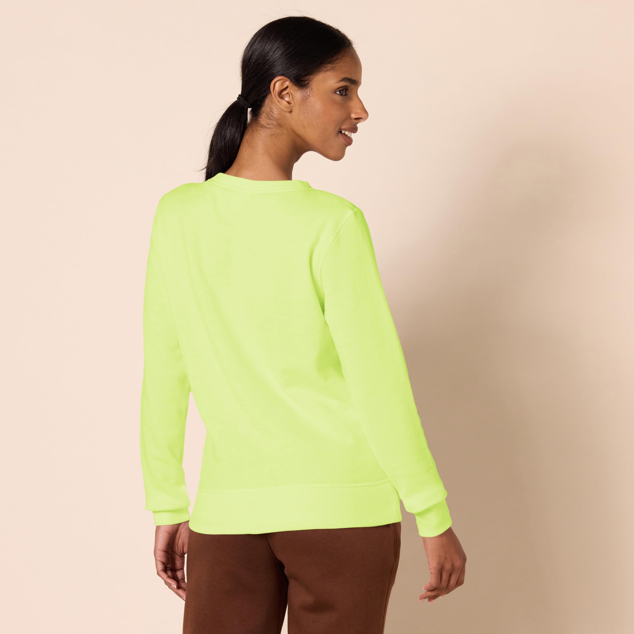 Amazon Essentials Felpa in Pile Girocollo (Disponibile in Taglie Forti) Donna