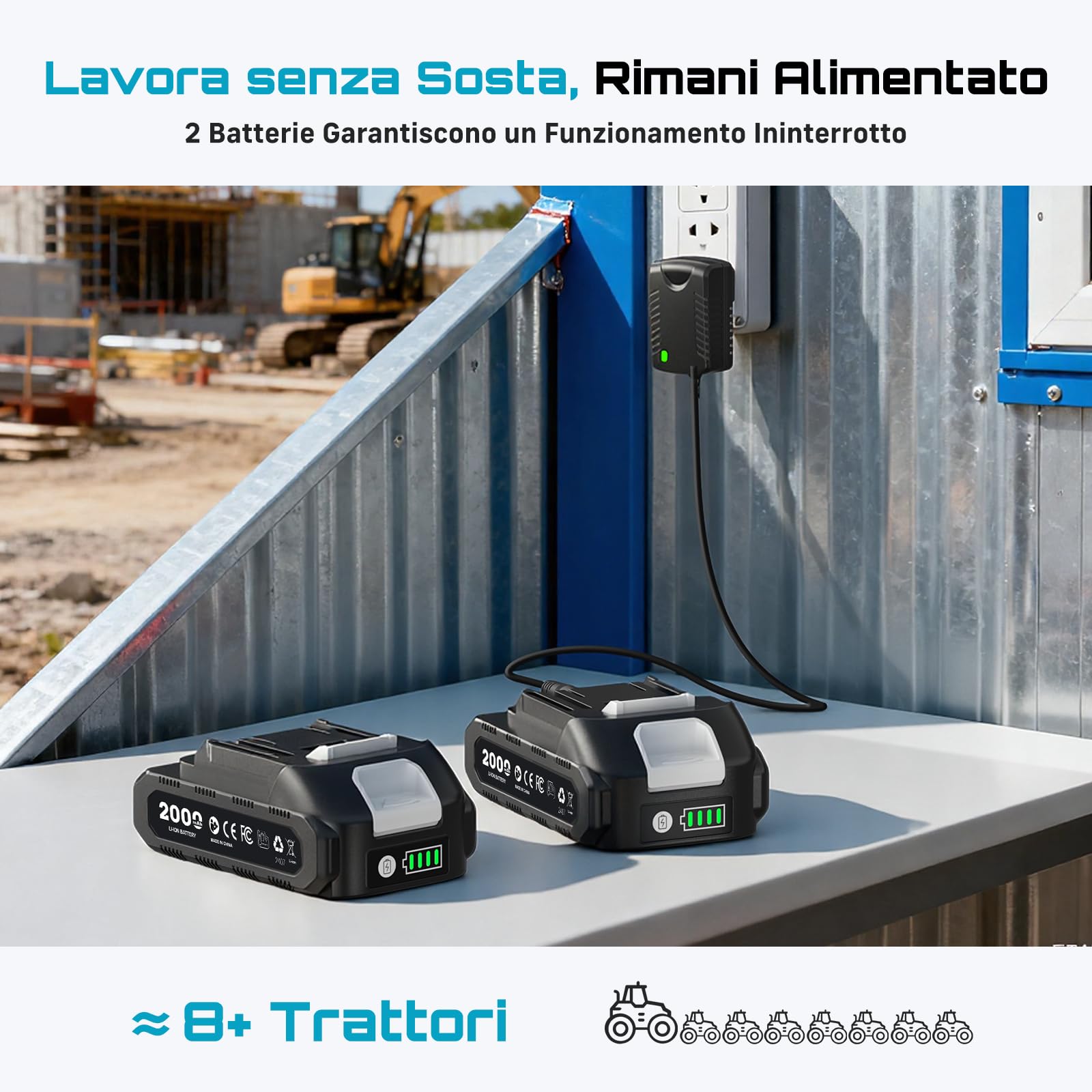 Ingrassatore A Batteria Seesii 10000 PSI – Motore Brushless, 3 Velocità, 2 Batterie E Custodia