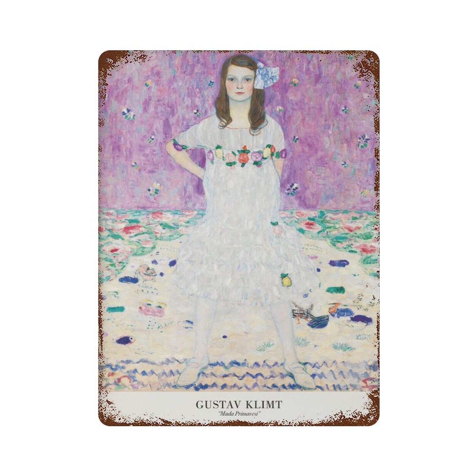 xiaoxiaoshen Gustav Klimt 'mada Primavesi' Nouveau Wall Decor Art Metal Tin Poster Modern Home Decor Art Home Bar Shop Decorations Vintage Sign 40x30cm
