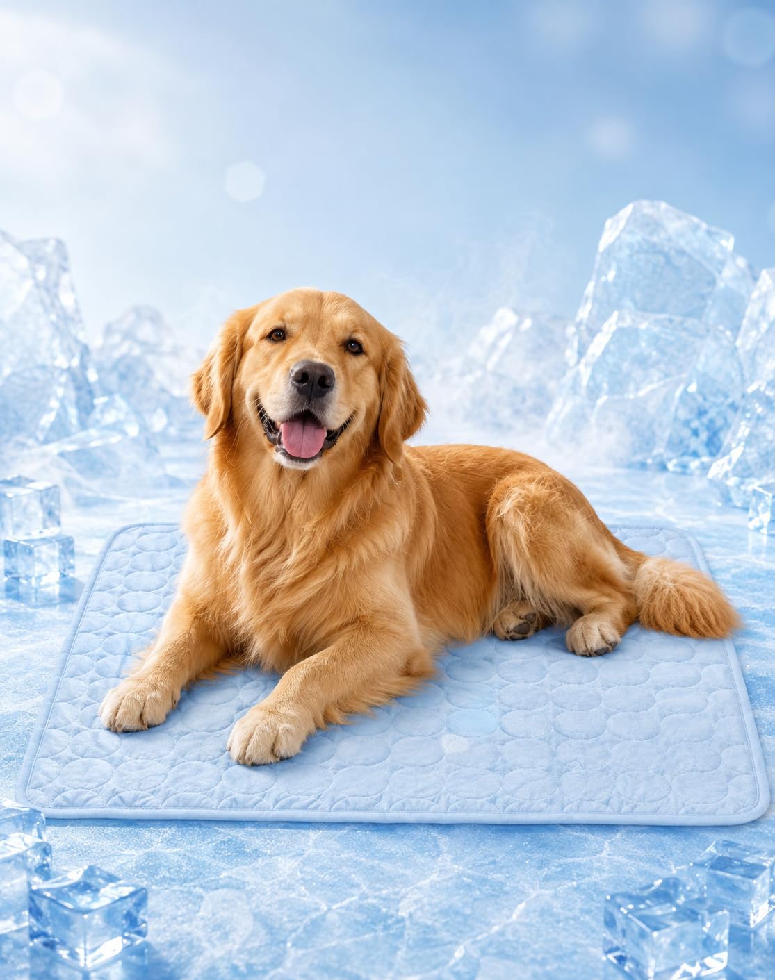 FreshPaw Cooling Mat with Ice Silk Fabric, No Electricity or Liquids