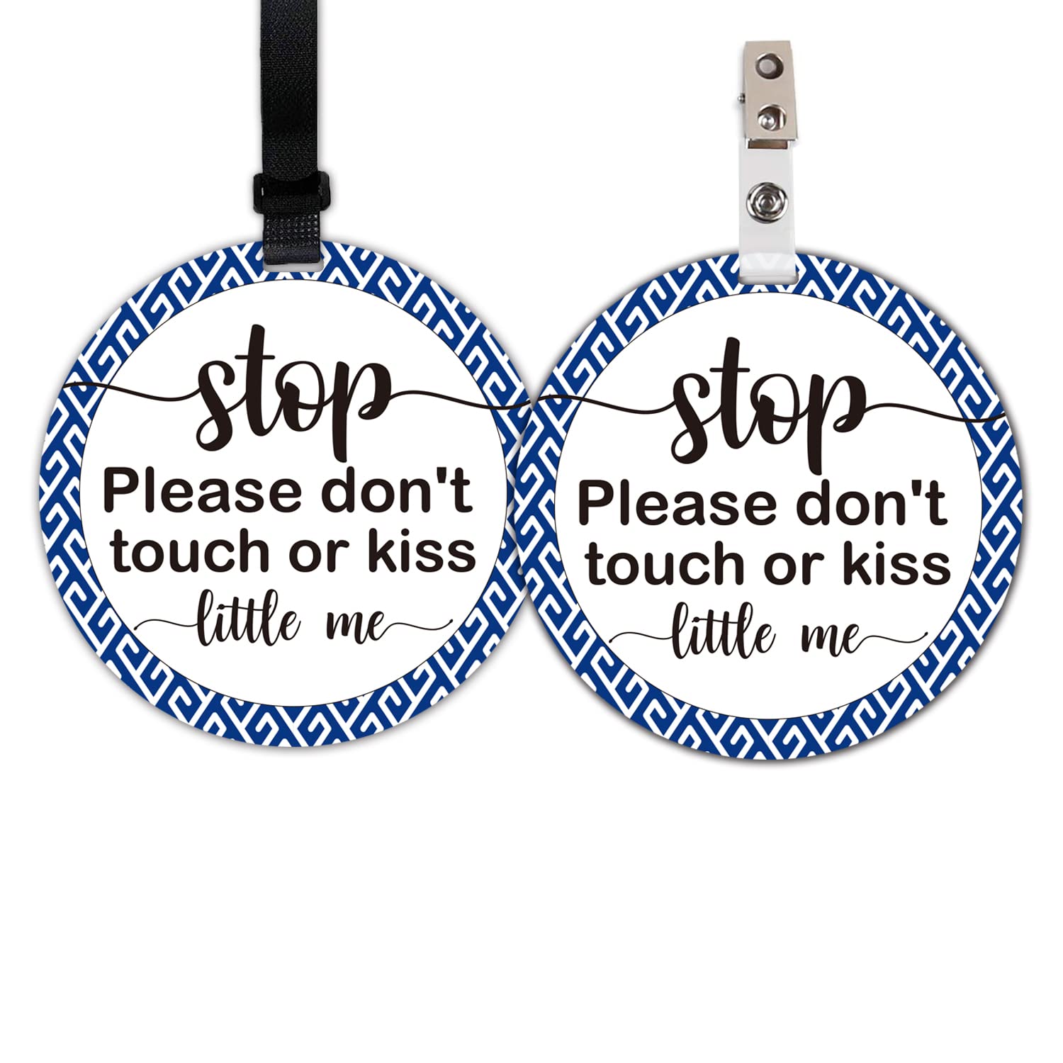 Do Not Touch Baby Signs, 2 Pack Baby Car Safety Signs Tags