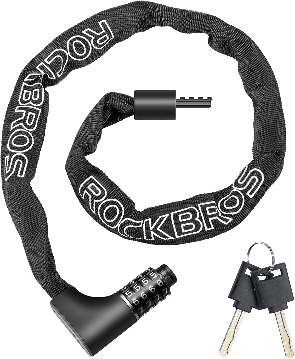 ROCKBROS Bike Chain Lock Bicycle Lock 3.2FT Security AntiTheft Bike