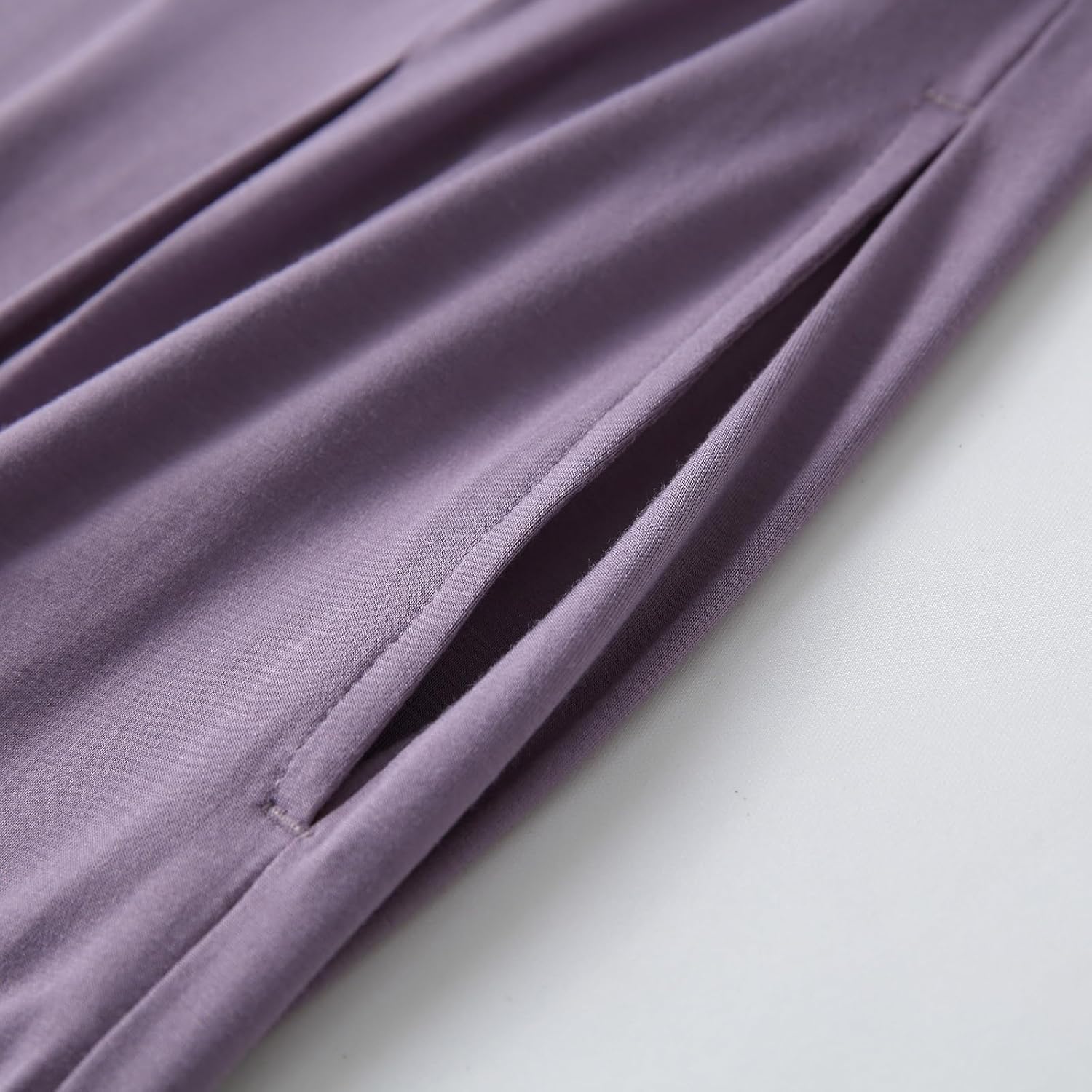 GYS Bamboo Viscose Pajama Pants for Women, Soft Wide Leg Flowy Palazzo Lounge Pants Comfy Pajama Bottoms with Pockets - Image 6