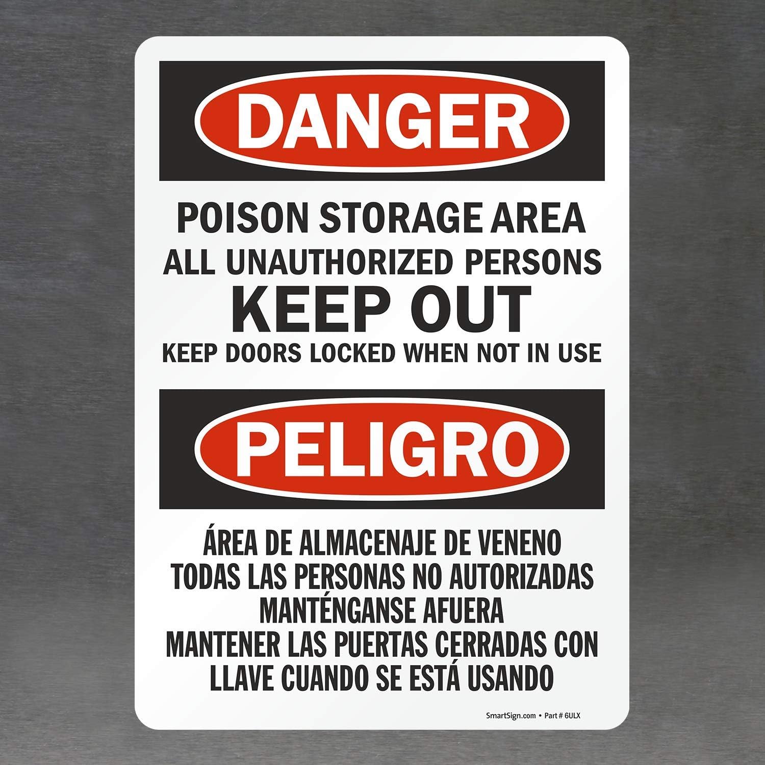 60% оƒƒ Dіѕсоunt SmartSign Danger - Poison Storage Area, Unauthorized Persons Keep Out Bilingual Label | 10 x 14 Laminated Vinyl Blасk Frіdау Sаlе 2022 SmartSign Danger - Poison Storage Area, Unauthorized Persons Keep Out Bilingual Label | 10 x 14 Laminated Vinyl