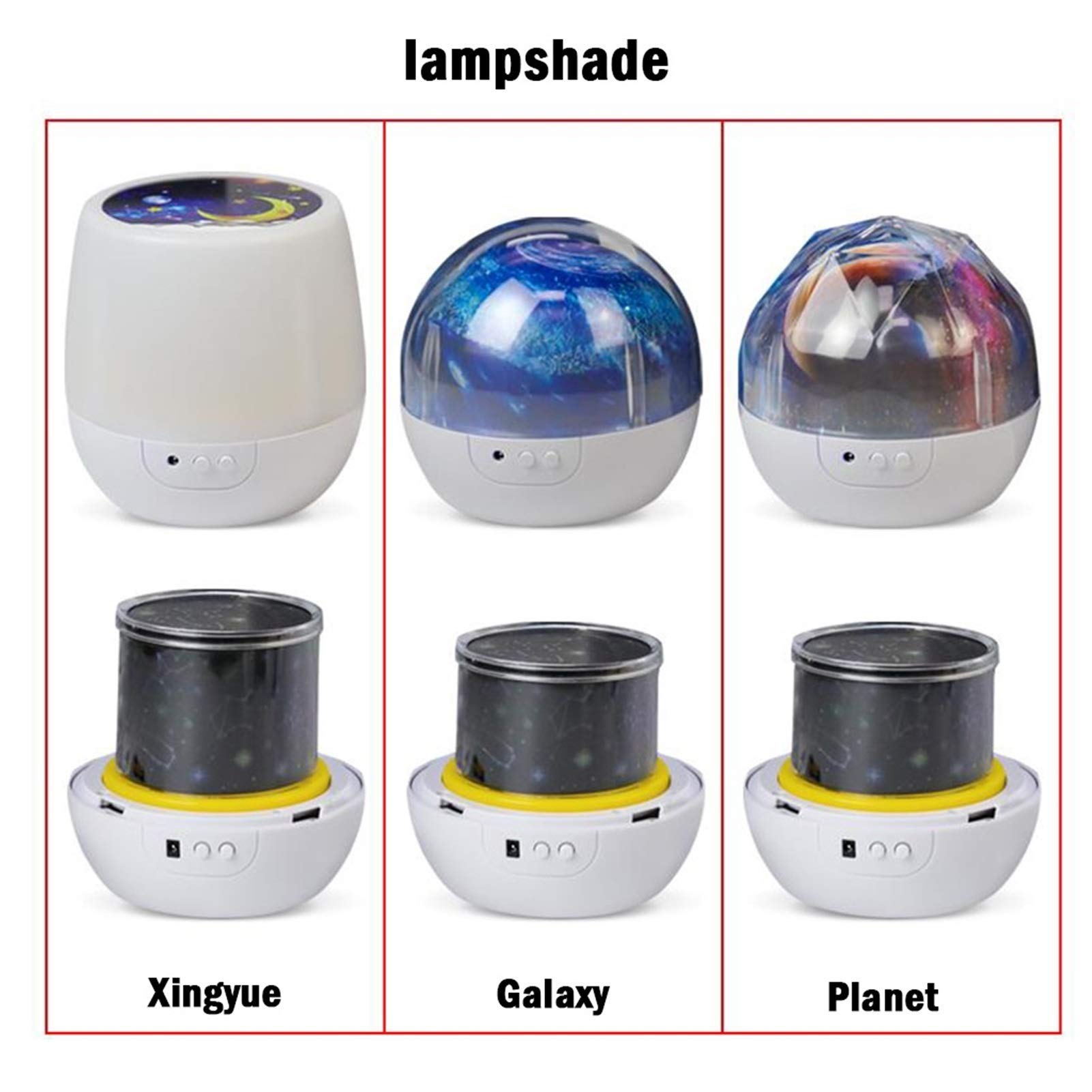 YXCKG Lámpara Proyector Infantil, Proyector De Luz Estrellas Galaxia, Luz Bebé Nocturna, Lámpara Giratorio De Mesa Infantil, para Niños Adultos, Océano, Patrón De Papá Noel, para Dormitorio