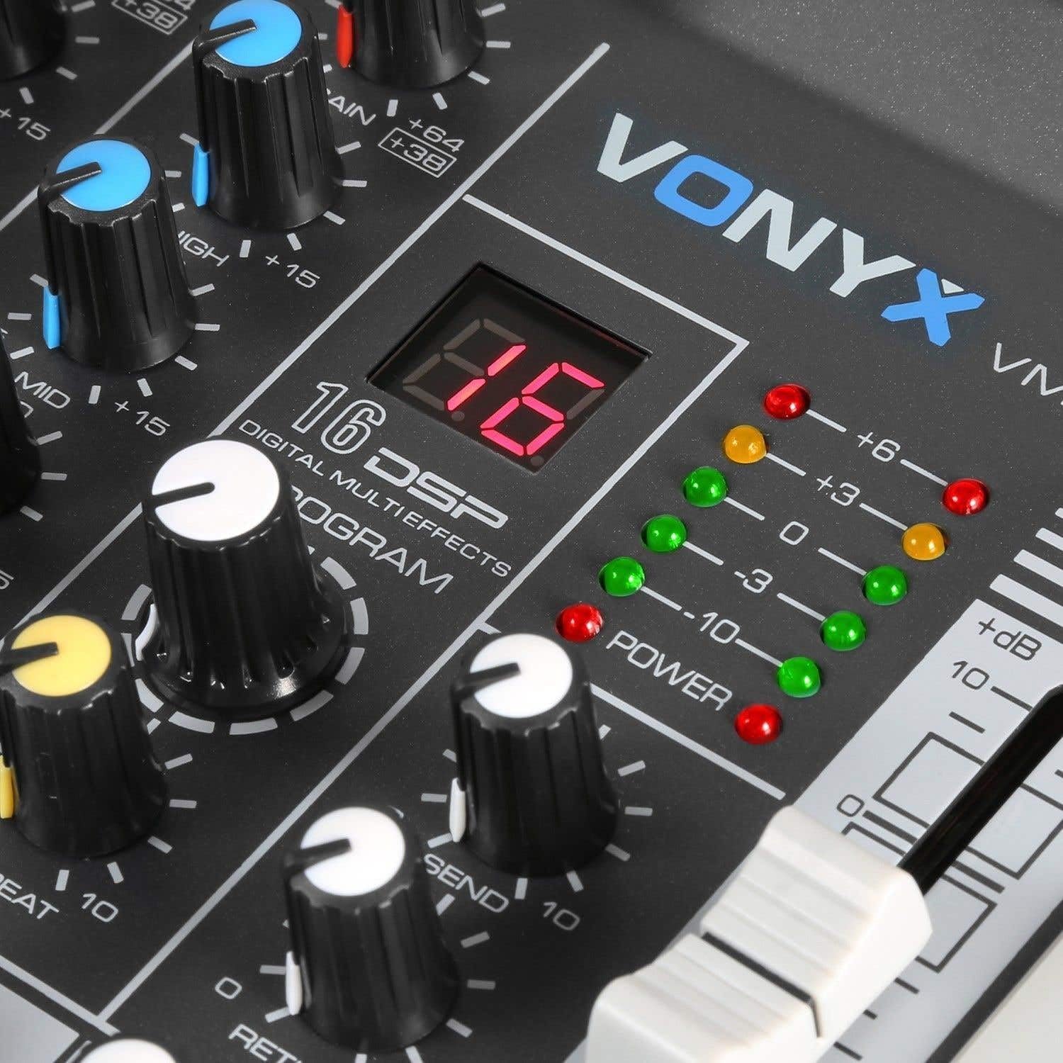 Vonyx VMM-K402 4-Kanal-Mischpult mit Bluetooth und Effekten