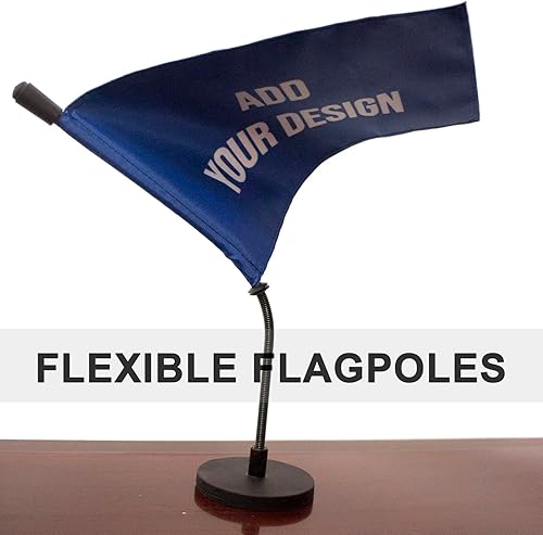 Miniatura 3 de Bandera de coche personalizada con base magnética y mástil flexible para capó de coche (5 x 8 pulgadas/5.5x8.3 in)