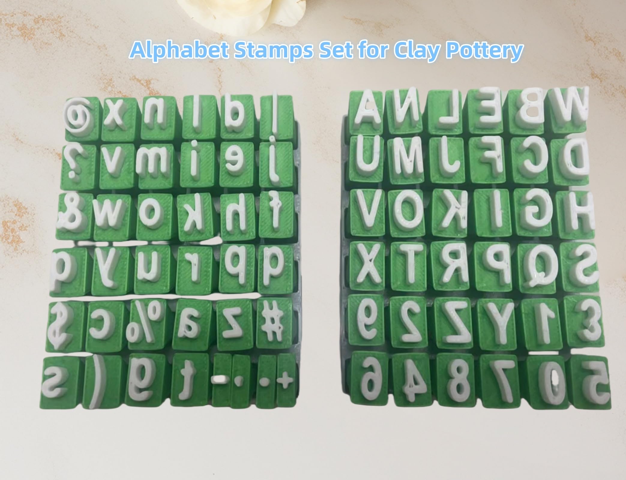 Tampons Alphabet Pour Poterie En Argile, Argile Polymère, Lettres