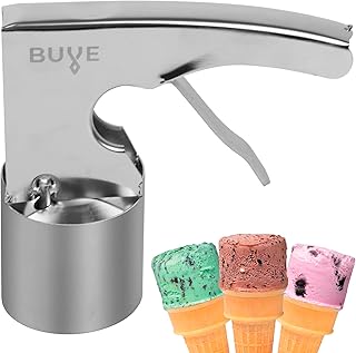 Ice Cream Scoop Stainless Steel - Original Old Time Ice Cream Scooper with Trigger Release Gun - Party Decoration