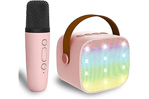 Best Electronics for Girls 8-12: Mini Karaoke Machine with Microphone