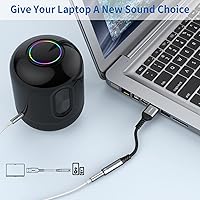 Vista 3 de USB to 3.5mm Jack Audio Adapter (2-Pack), USB to Audio Jack Adapter Headset, USB-A to 3.5mm TRRS 4-Pole Mic Female, External Stereo Sound Card for