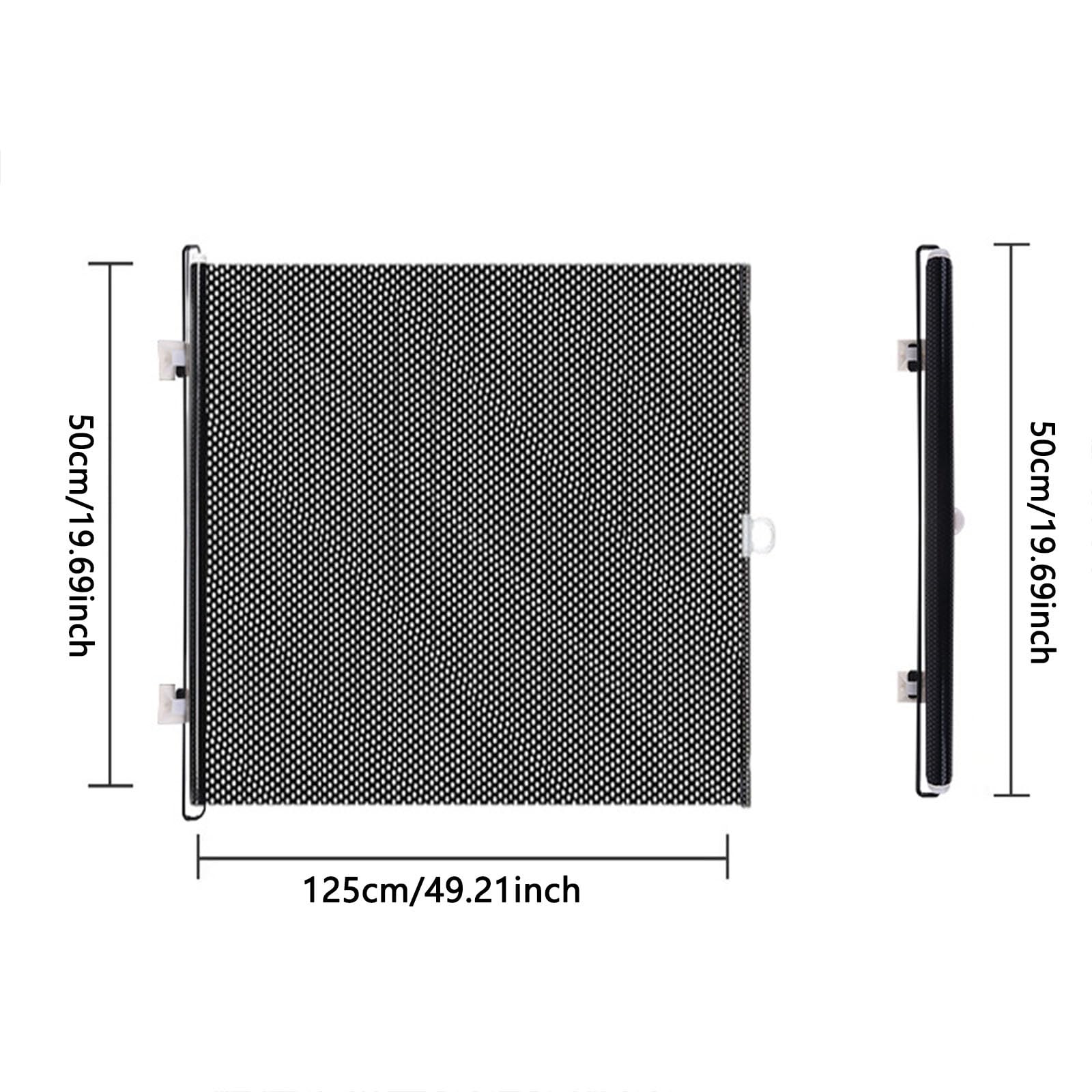 Retractable Pet Gate No Drilling - Extendable Mesh Barrier for Dogs & Cats, Portable Indoor Safety Gate for Stairs, Doorways, Hallways, Decks & Patio (50x125cm) - 3