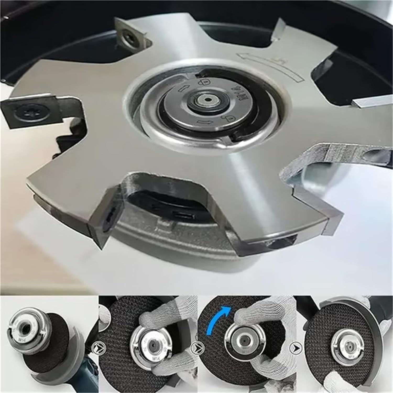 2PCS Angle Grinding Tool Flange Nut, M14 Angle Grinder Locking Retaining Flange Nut - Quick Clamping Replacement Part