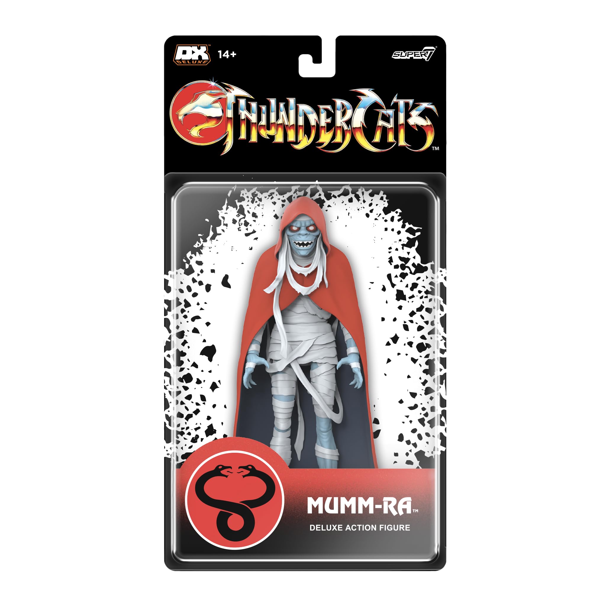 Super7 Deluxe Thundercats Mumm-Ra (Old Man) – figurka Thundercats 17,8 cm z akcesoriami – klasyczne artykuły kolekcjonerskie z kreskówek i zabawki retro