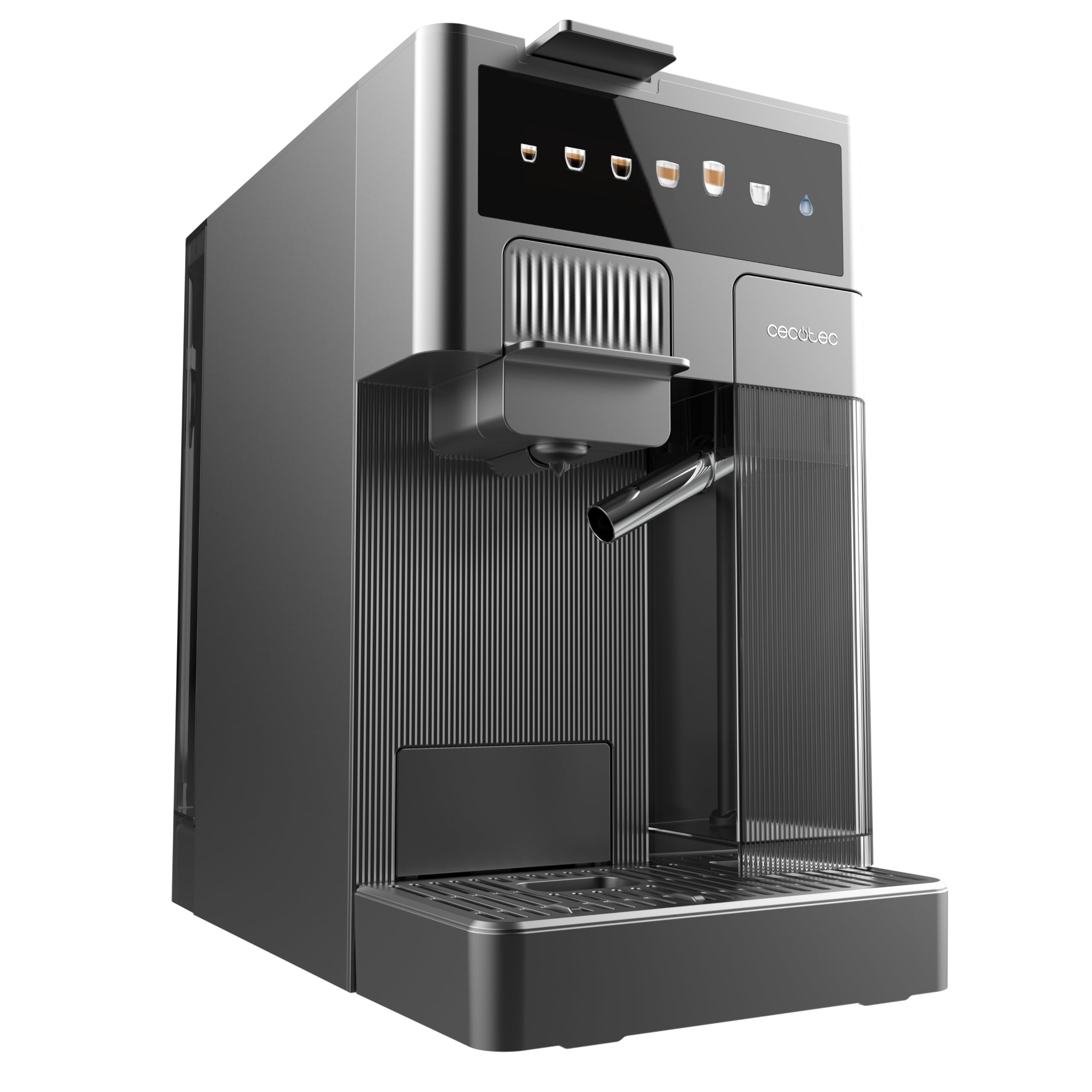 Cecotec Cafetières à Capsules FreeStyle Latte T. Cafetière multifonctionnelle Nespresso,Dolce Gusto,Café en Poudre et K-fee,1350 W avec réservoir de 400 ml pour 6 types de café.