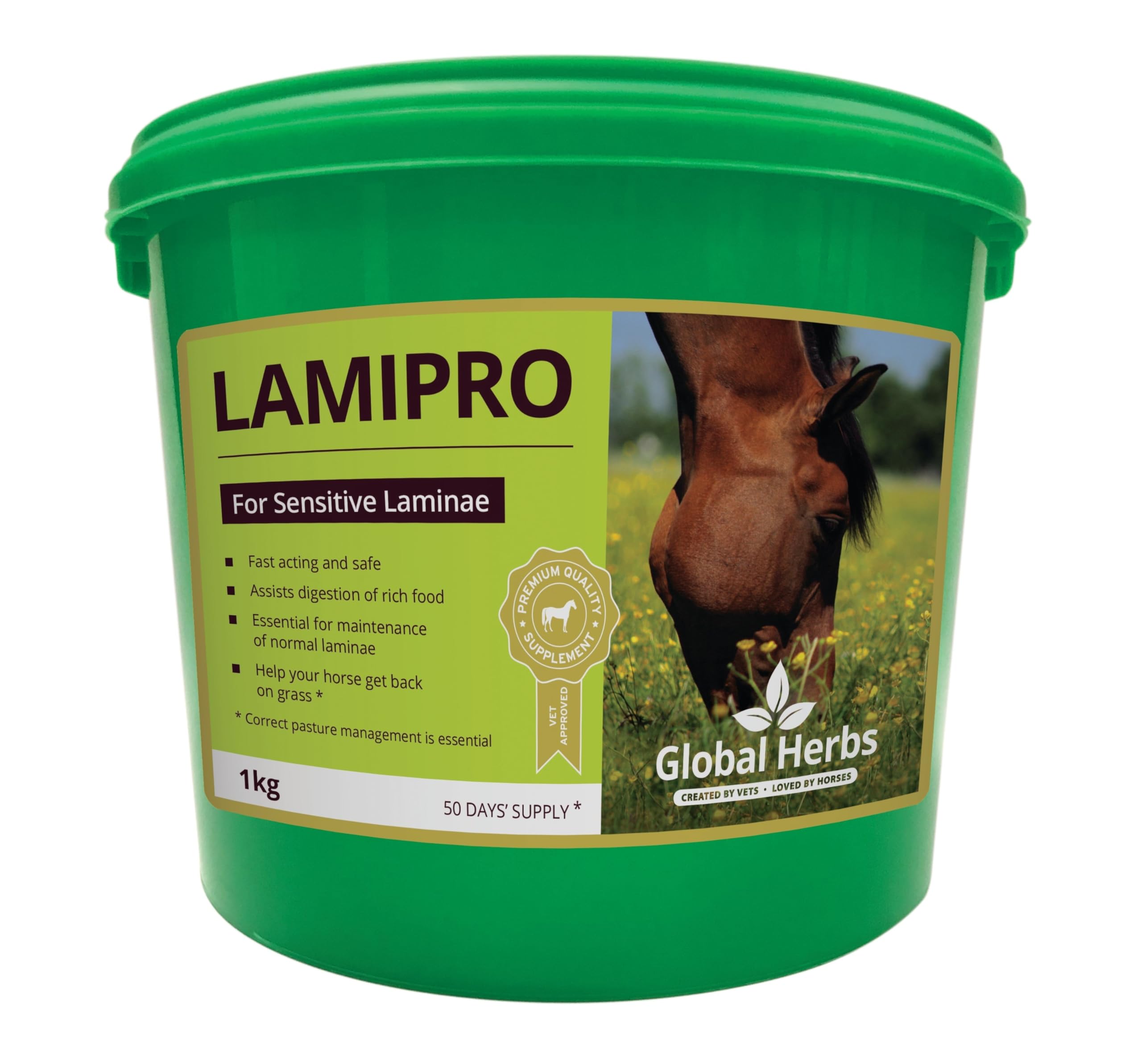 Global Herbs LamiPro Equine Advanced Laminitis & Metabolic Support Powder 1kg