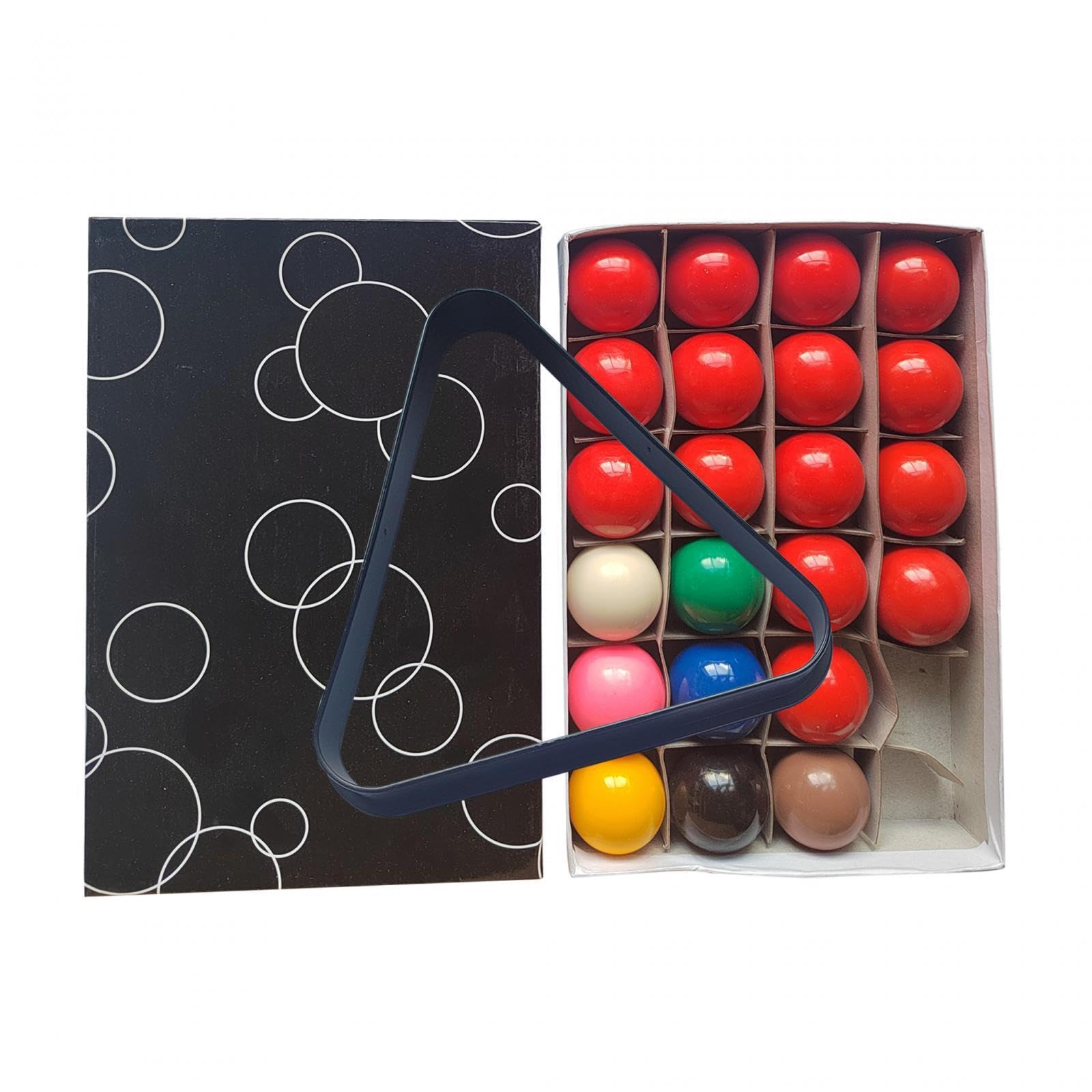 Mini palle da biliardo colorate con finitura liscia, confezione