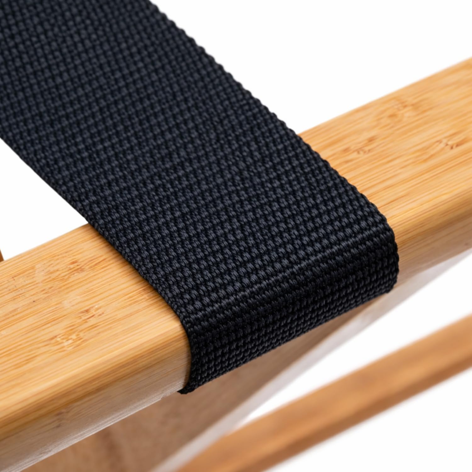 VIRSUS Porta Valigie Pieghevole in Legno Bamboo 65x36x36 cm con 5 Cinghie Cavalletto Sgabello Reggivaligia