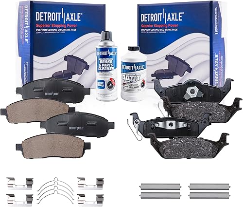 Miniatura 145 de Detroit Axle - Pastillas de Freno Delantero para Chevrolet Captiva Sport Equinox Pontiac Torrent Saturn Vue Suzuki XL-7, Pastillas de Freno Cerámica