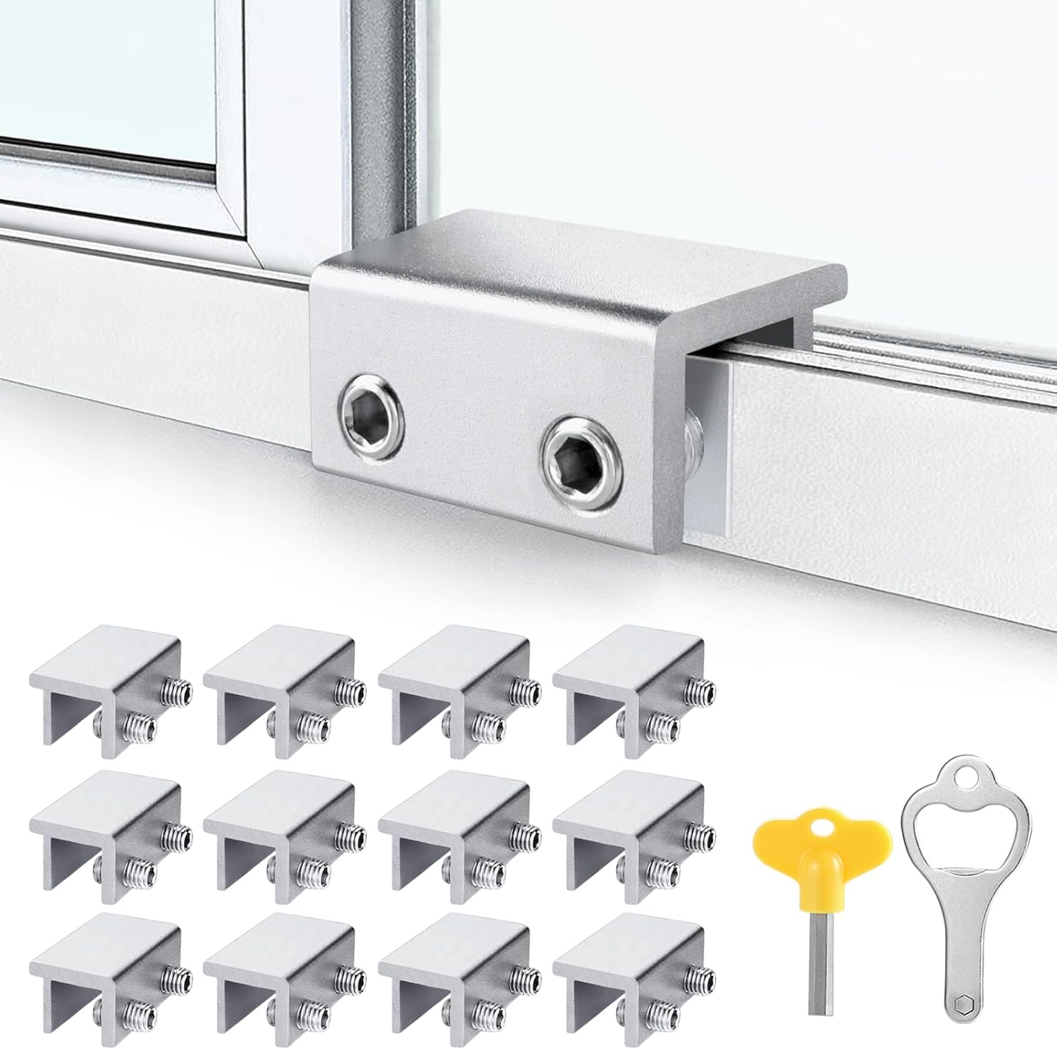 Window Locks (12 Sets), Window Locks for Up and Down Windows, Sliding ...