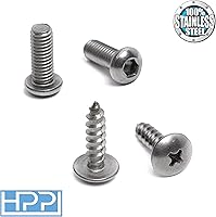 Vista 3 de Tornillos para placas de automóvil HPP, equipo original, Acero inoxidable