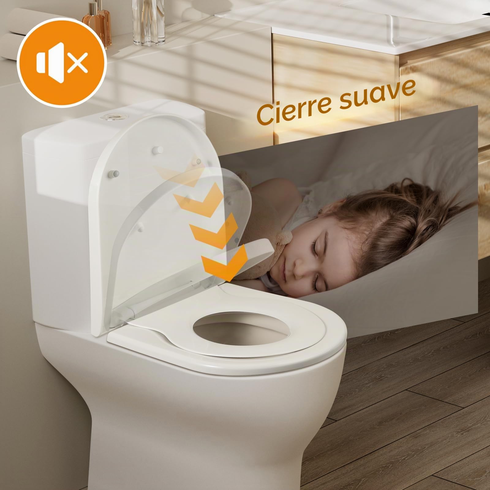 SAMODRA Tapa wc Universal Tapa Inodoro Universal Reductor wc Niños Asientos para inodoro Asientos para WC Toilet Seat Tapa de Inodoro Asiento de Inodoro (Forma D)