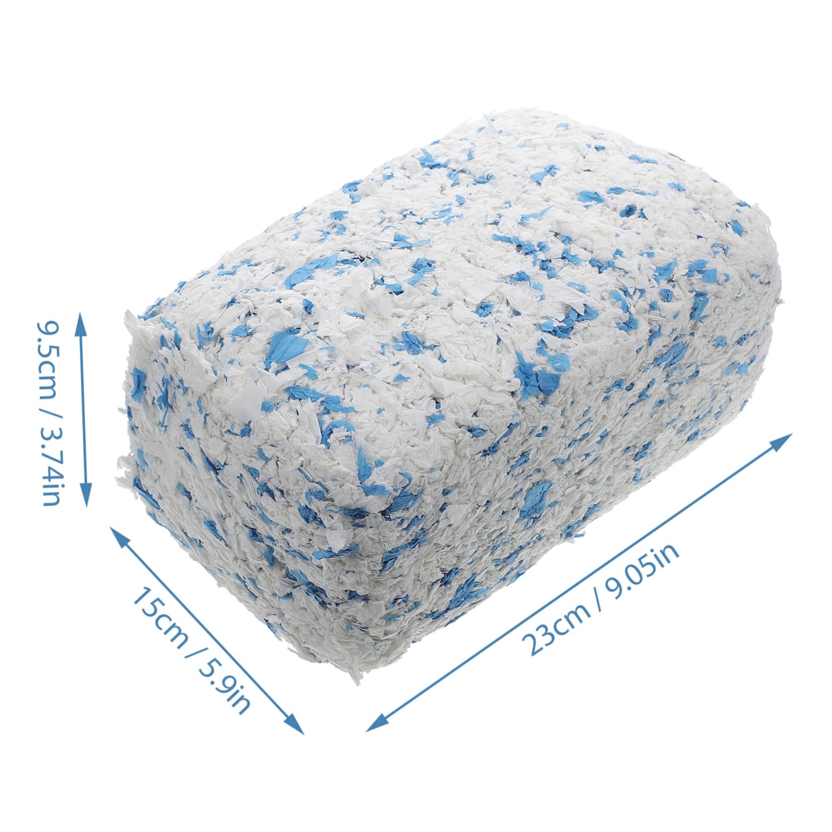 Mipcase Lettiera in Carta a Bassa Polvere per Gerbillo e Cincillà, Assorbe L’umidità, Mantiene la Gabbia Pulita e Calda, 1 Sacchetto da 450g | Gabbia, Fibra di Carta Morbida, Trattiene L’umidità, Adatta a Lettiera e Nido