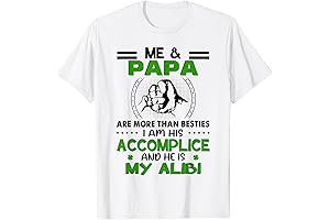 Me & Papa Are More Than Besties Funny Papa GrandKids T-Shirt