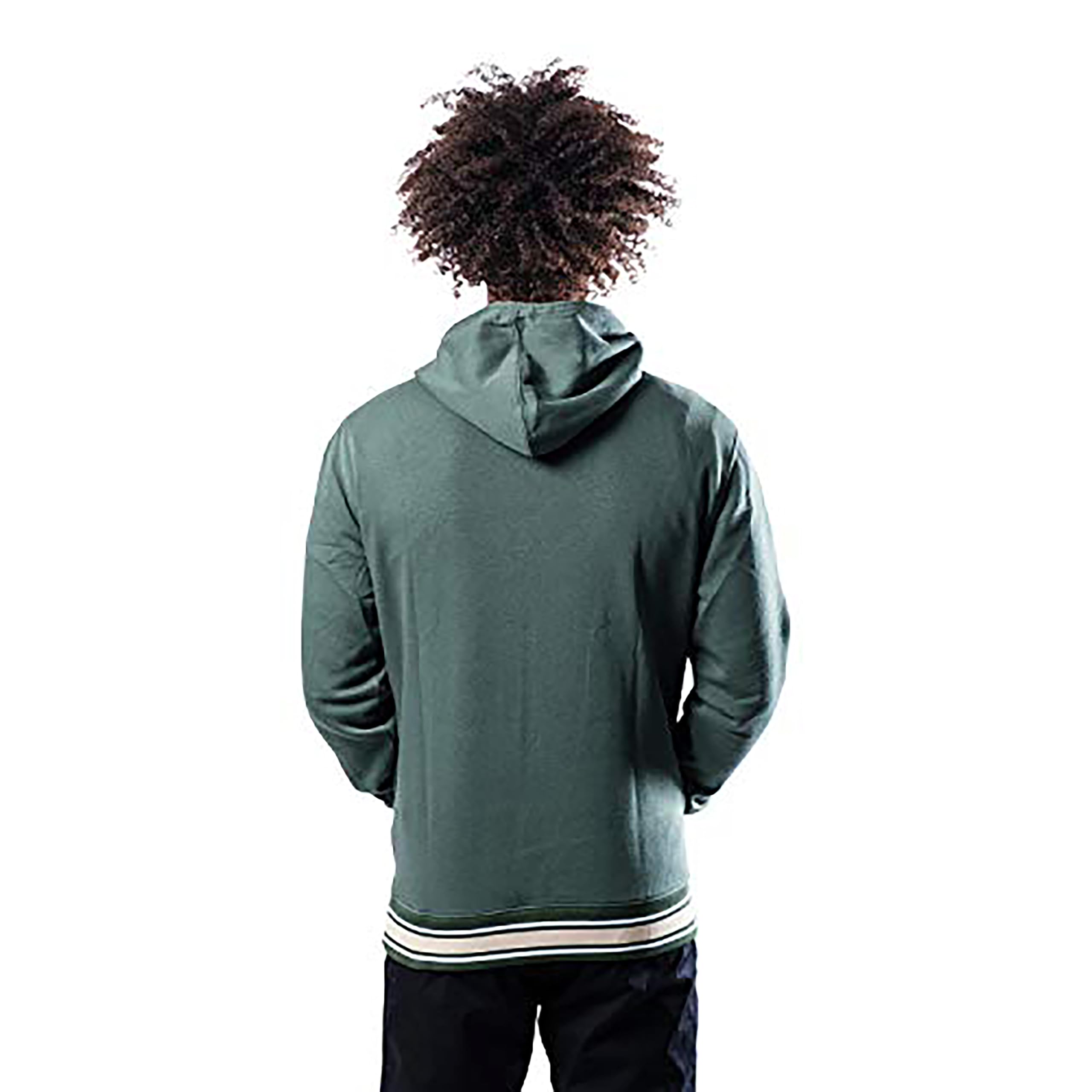 Ultra Game NBA Men's Stripe Soft Fleece Pullover Hoodie Sweatshirt