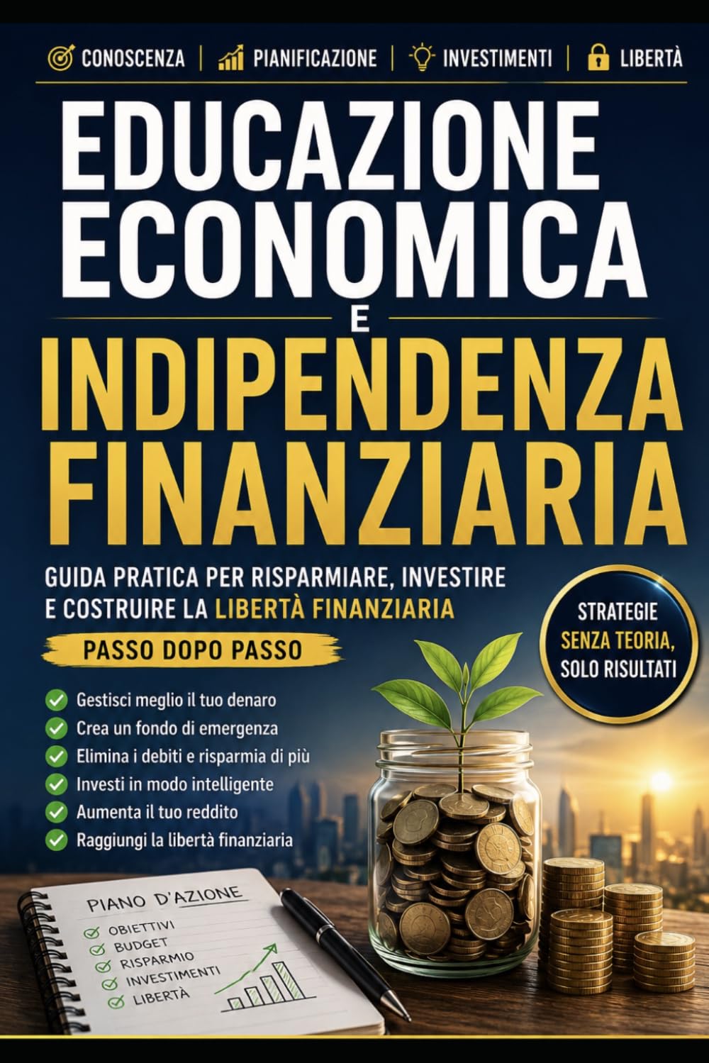 Educazione Economica e Indipendenza Finanziaria: Guida pratica per risparmiare, investire e costruire la libertà finanziaria passo dopo passo