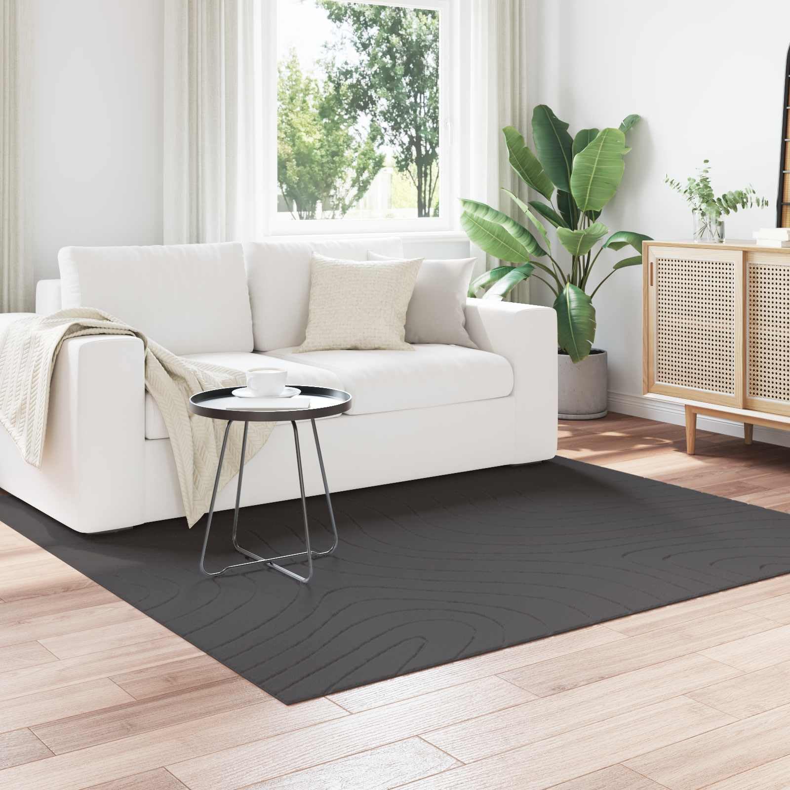 Tapis carré antidérapant et lavable Palmeras contre les glissades