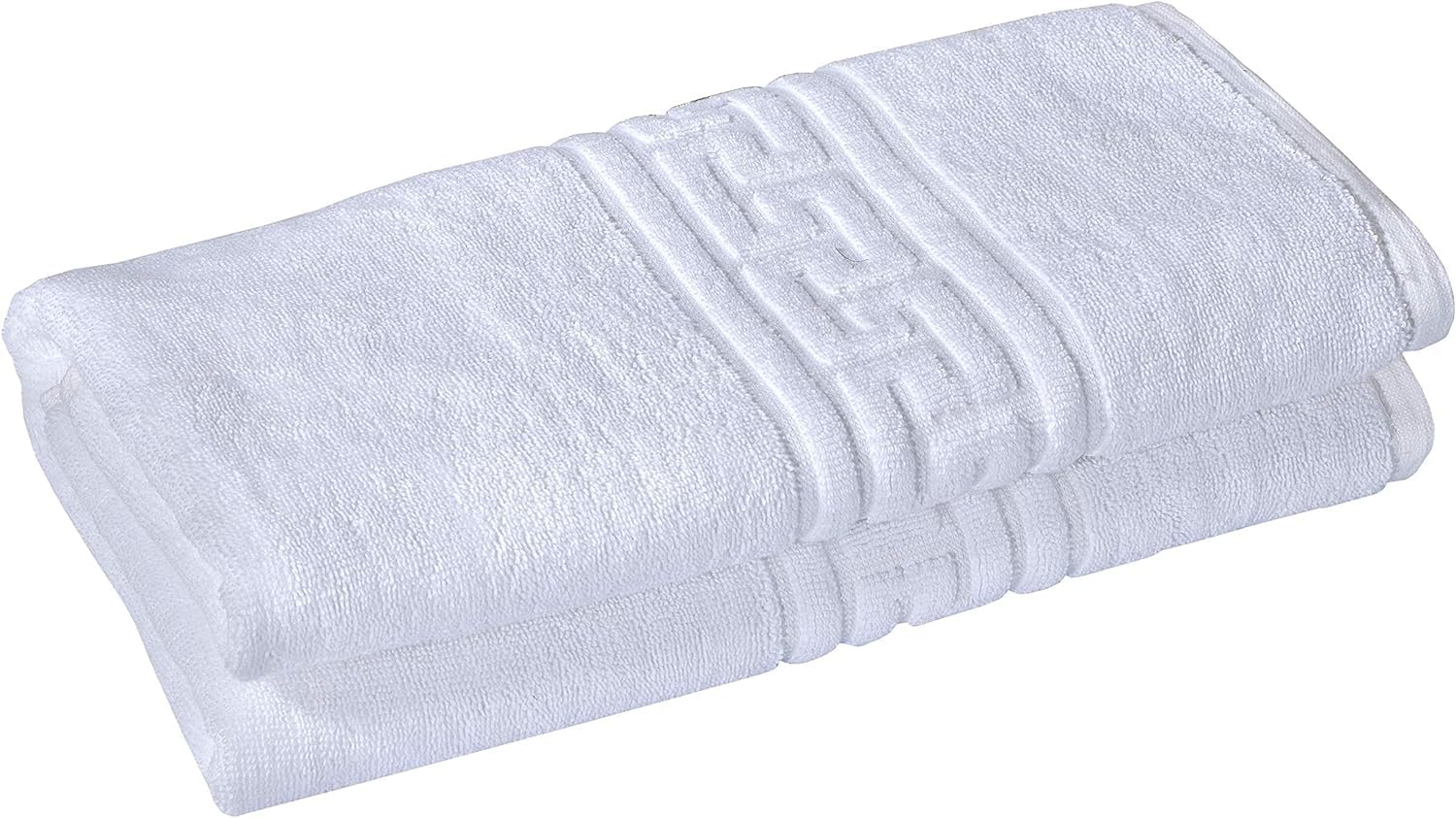 Indus Textiles Teli da bagno grandi x 2-100% cotone egiziano filato ad anello altamente assorbente e morbido, bianco
