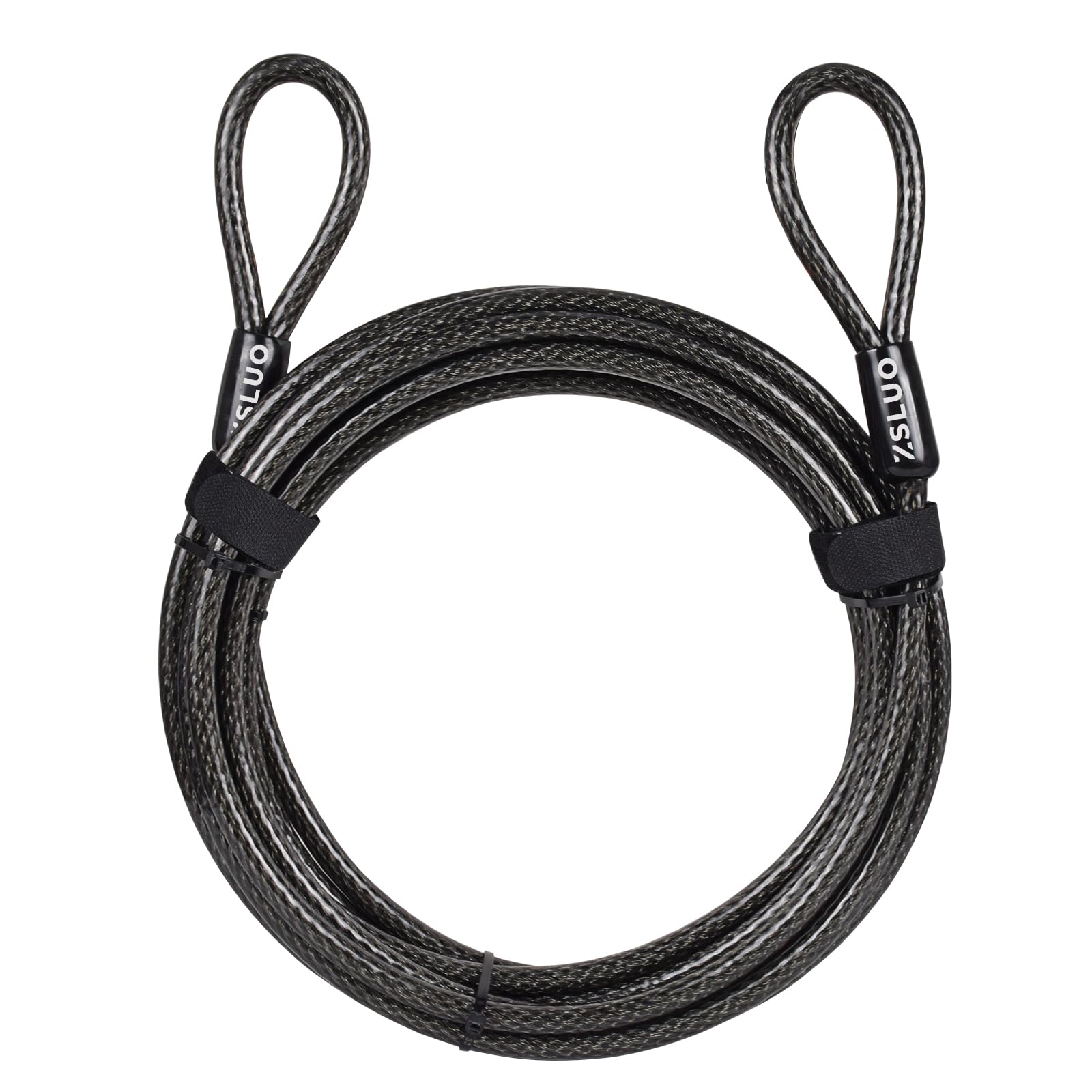 10ft x 1/2" Heavy Duty Cut-Resistant Security Lock Cable