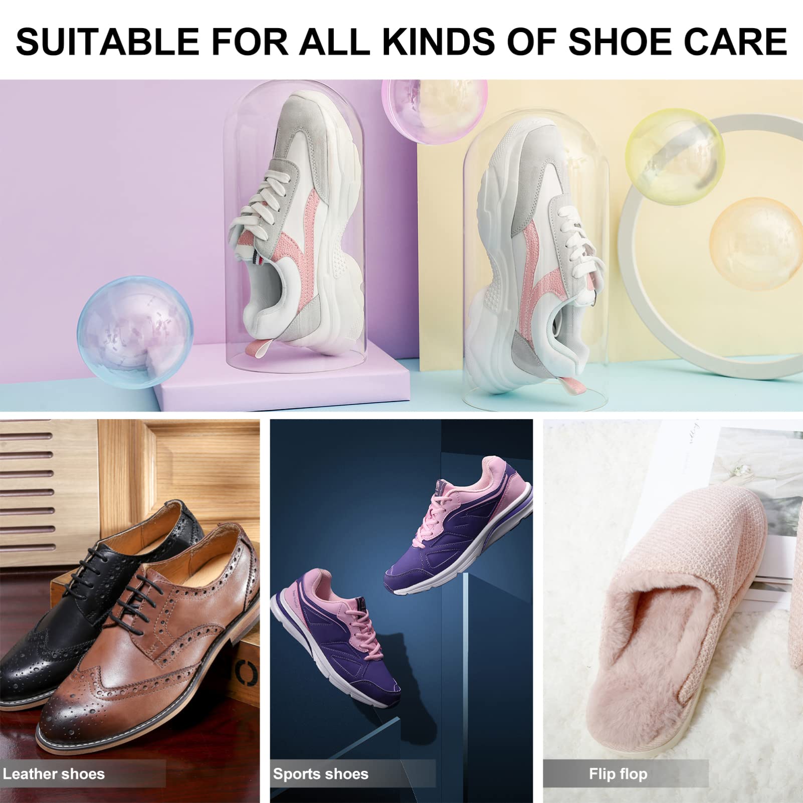 Alipis Boîte à Chaussures 6 Pièces Grosse Taille en Pp Blanc, Empilable