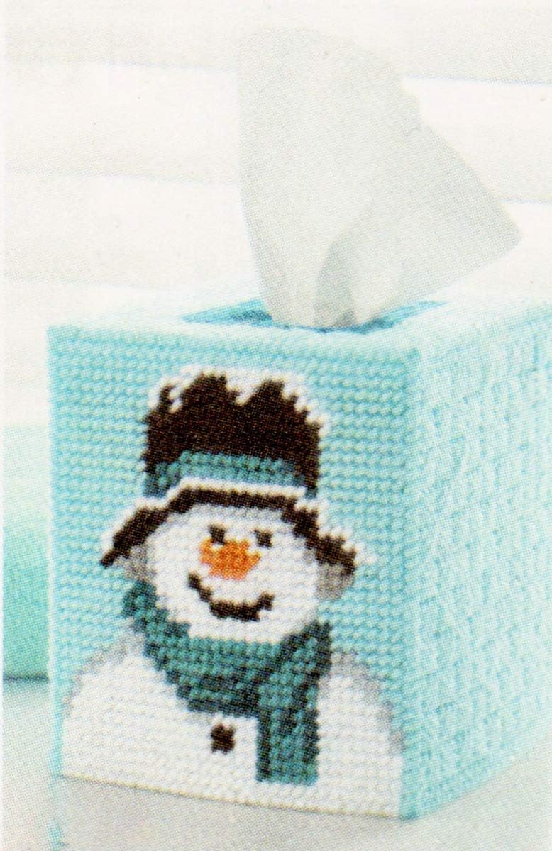 MARY MAXIM Plastic Canvas XSTCH, Top Hat Snowman (7 Count)