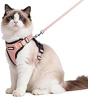Vista 50 de rabbitgoo Cat Harness and Leash for Walking, Escape Proof Soft Adjustable Vest Harnesses for Cats, Easy Control Breathable Reflective Strips Jacket