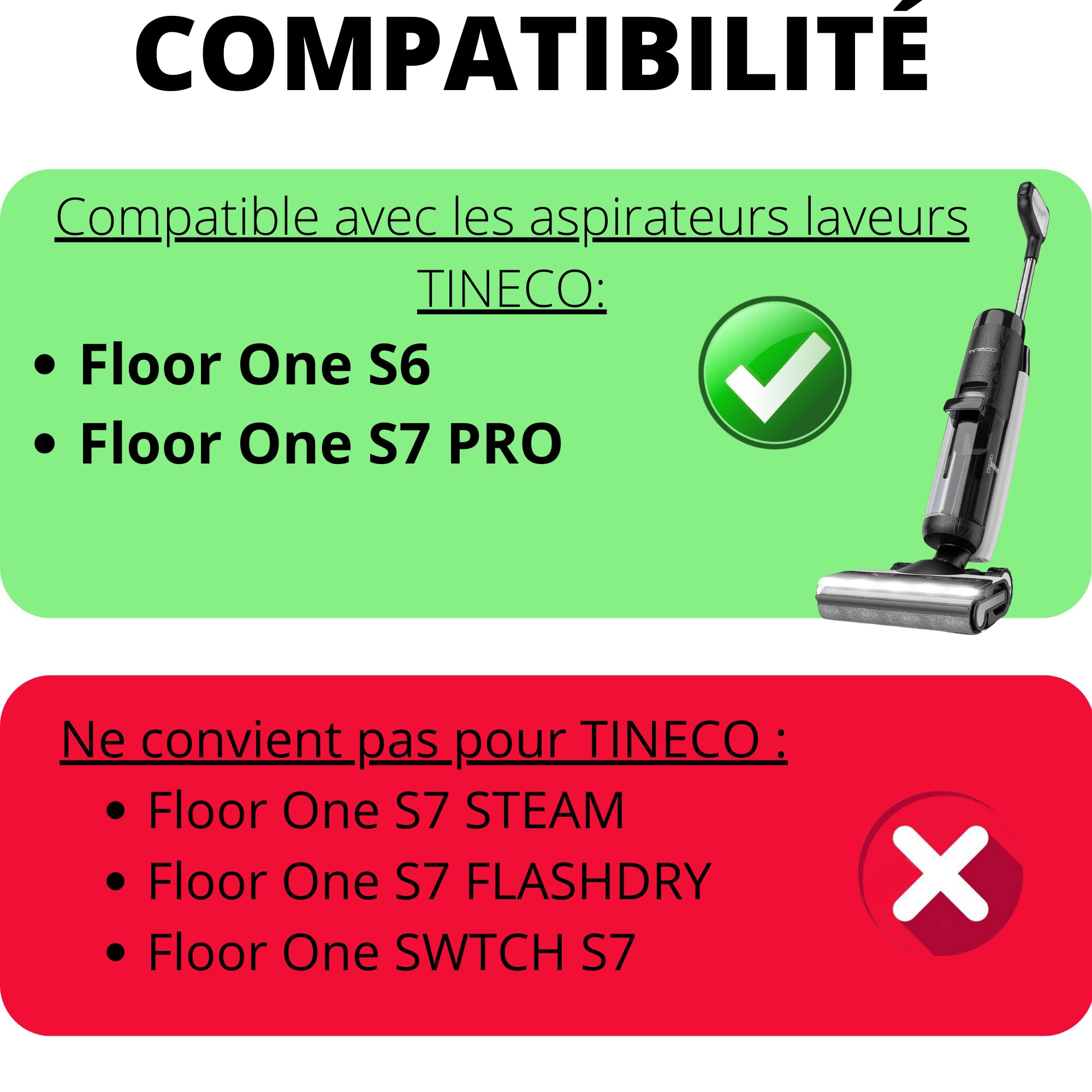 Bac à Poussière De Rechange Pour Aspirateur Tineco Floor One Switch S6 - Facile à Nettoyer, Maintient L’aspiration