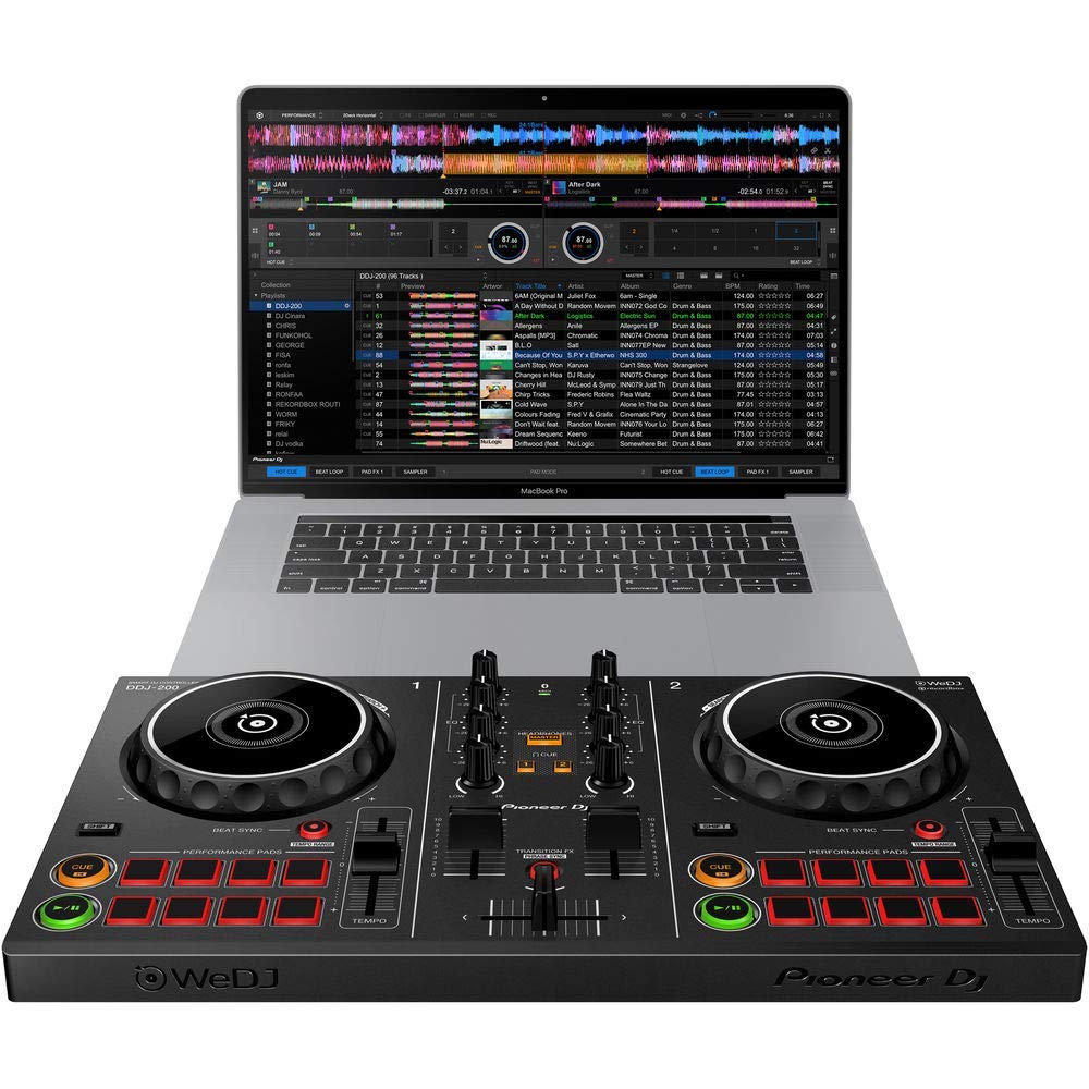 Pioneer DDJ-200 Bluetooth-Einsteiger-Controller für DJ, nutzbar