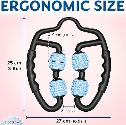 Miniatura 4 de COZLOW Rodillo muscular de doble cara, masajeador de celulitis para brazos y piernas, herramienta de masaje flexible, masaje de escultura eficaz