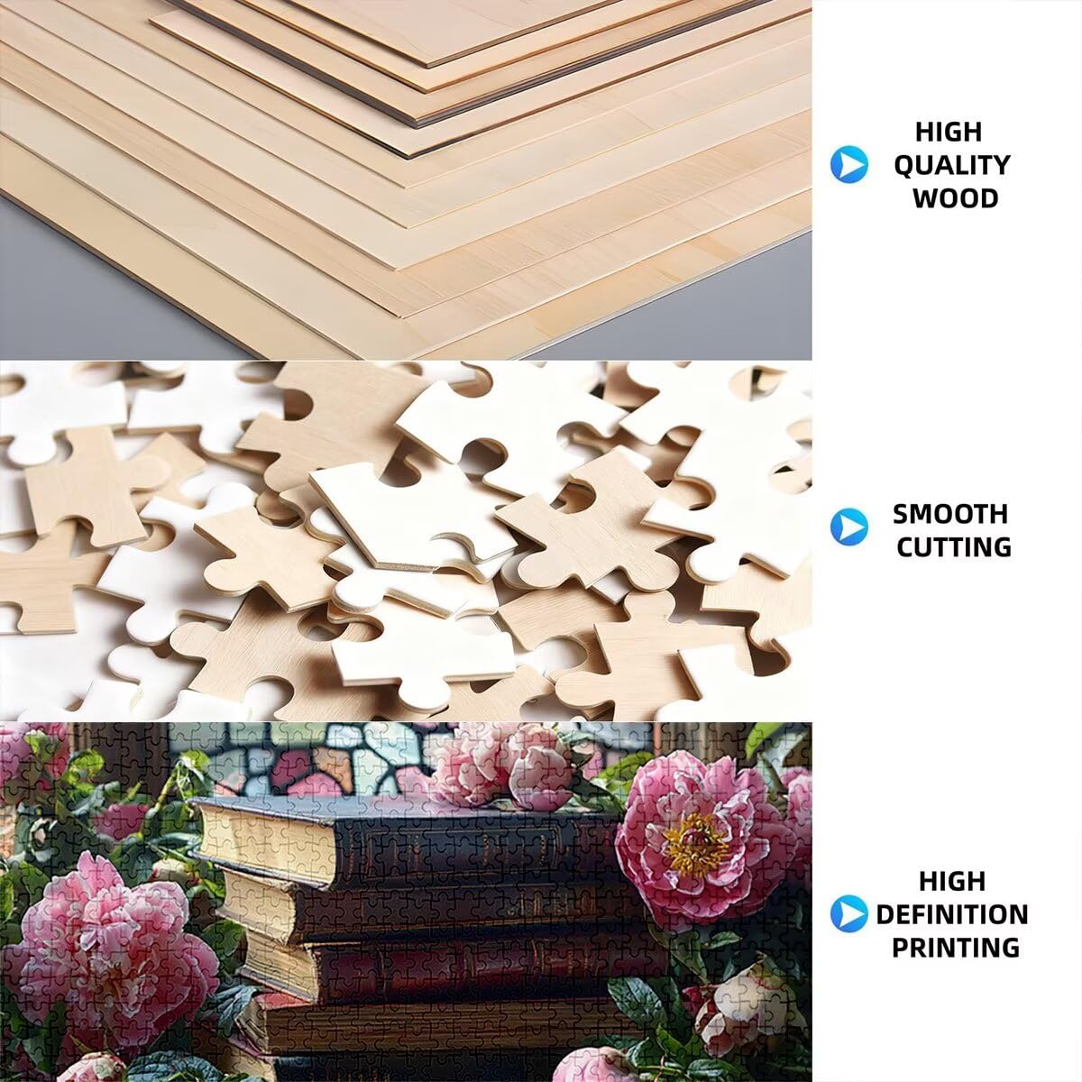 Puzzle 2000 elementów, magiczna książka puzzle dla dorosłych, gra edukacyjna z pudełkiem na prezent dla dorosłych, rodzinne gry edukacyjne, łamacz głowy na Boże Narodzenie dekoracje do domu, prezent