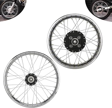 Rear Wheel Rim and Front Wheel Rim for Hawk 250,Motorcycle Hub Rims with Spoke for Hawk 250cc