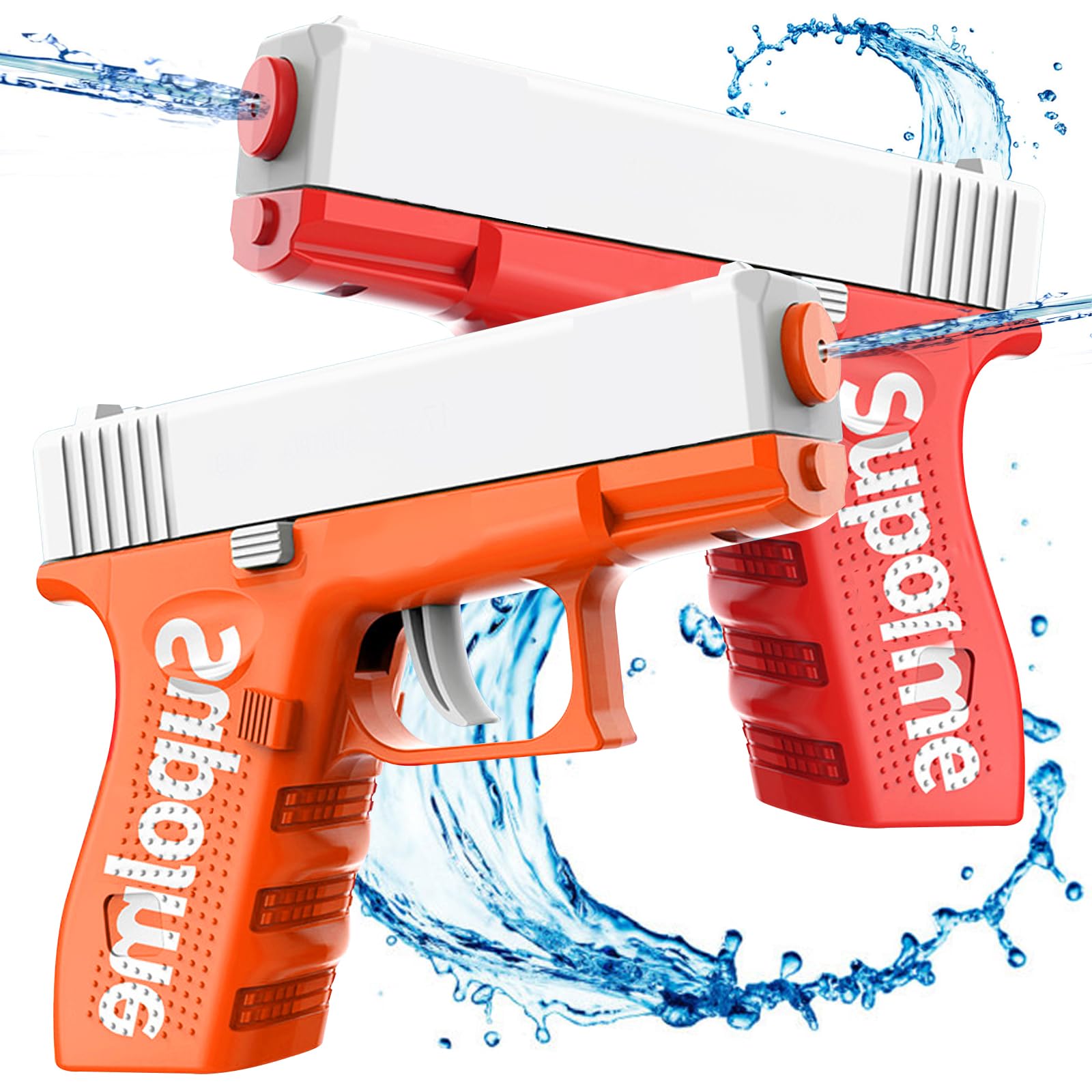 2 Packs Water Guns for Kids Adults, Squirt Water Pistols, Very Cool Small Manual Water Soaker Gun Summer Swimming Pool Outdoor Games Beach Water Fighting Toys Gifts for Boys Girls Children