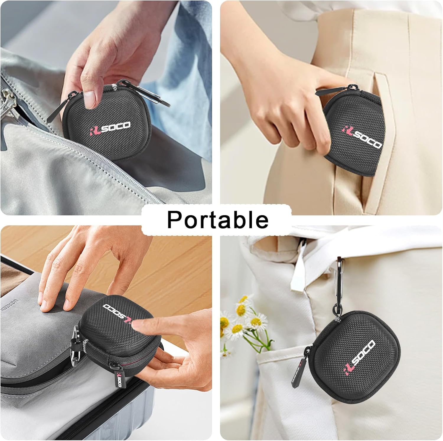 RLSOCO Carrying Case for JBL Live Beam 4/Buds 4/Flex 4/Beam 3/ Buds 3/ Flex 3 True Wireless Noise-Cancelling Earbuds (Case Only)