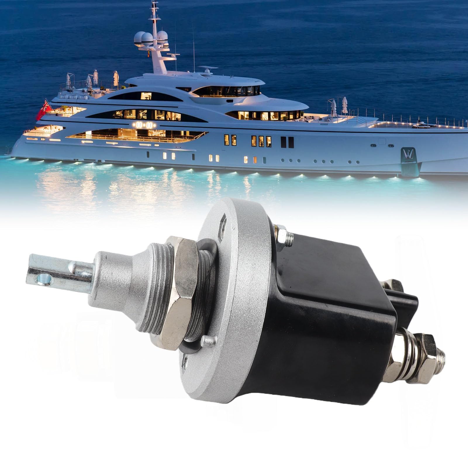 Interruptor de Desconexión de Batería 12V 500A, Corte de Energía Universal Impermeable para Coche, Caravana, Barco, Camión y RV