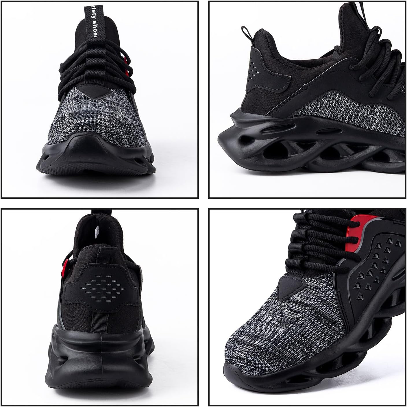 Steel Toe Shoes Men Women-Indestructible Safety Sneakers Work Shoes Light Lightweight Industrial Construction Shoe