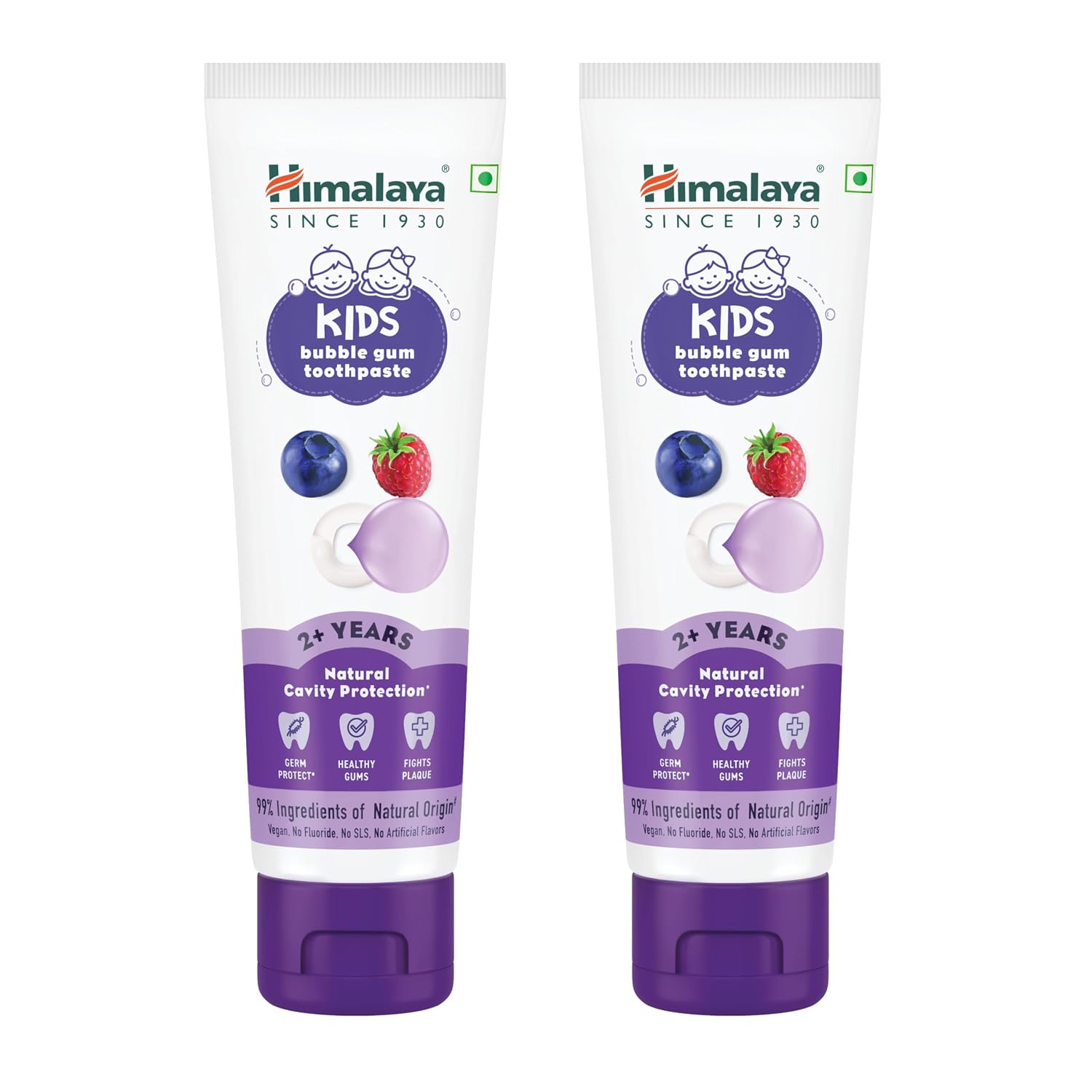 Himalaya Kids Bubble Gum Toothpaste, 80g x Pack of 2 | 2 to 12 Years | Natural solution for germ and cavity protection | 9... - Review, Price and Buying Guide