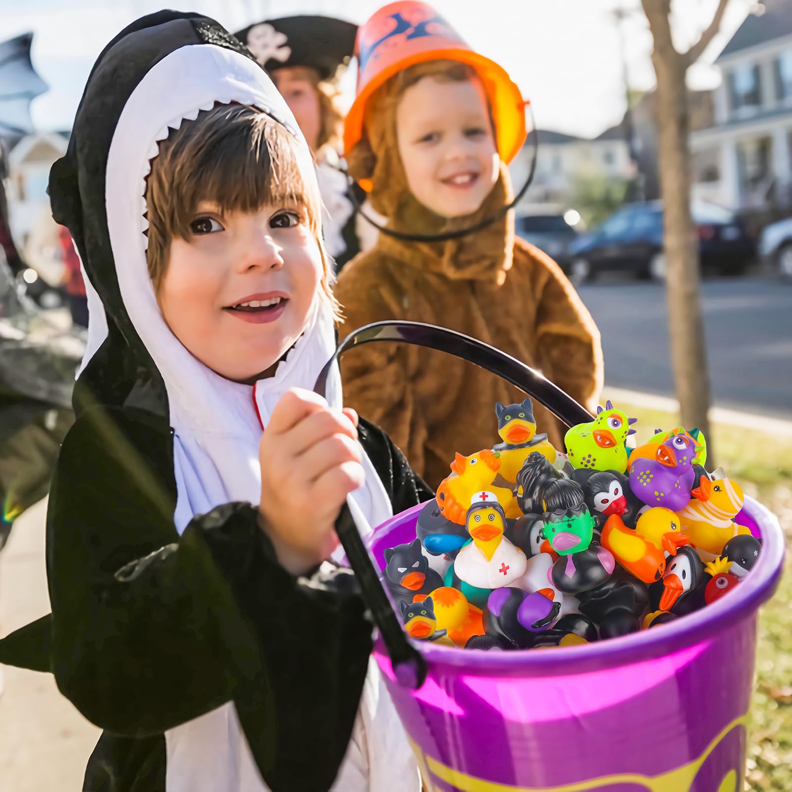 52 Pack Halloween Rubber Ducks Bulk, Halloween Party