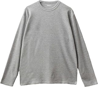 [NAVY] [ネイビー] Tシャツ メンズ 長袖 速乾 抗菌防臭 無地 クルーネック ロンT トップス