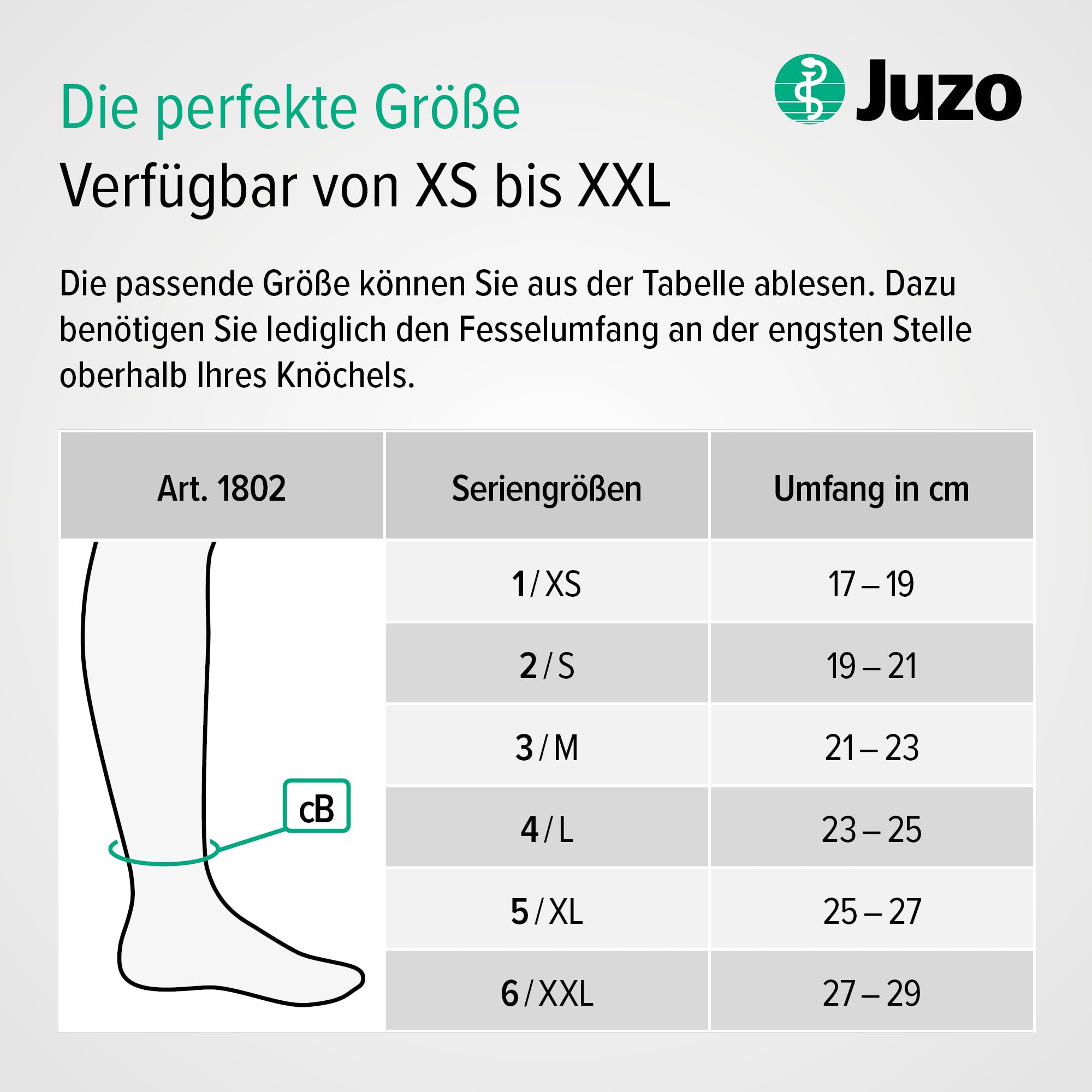 Juzo JuzoFlex Malleo Xtra Sprunggelenkbandage, mit Silikonpelotten & Komfortzone, bei Bänderriss, Arthrose & Sport, atmungsaktiv & hautfreundlich, rechts & links tragbar, für Frauen & Männer